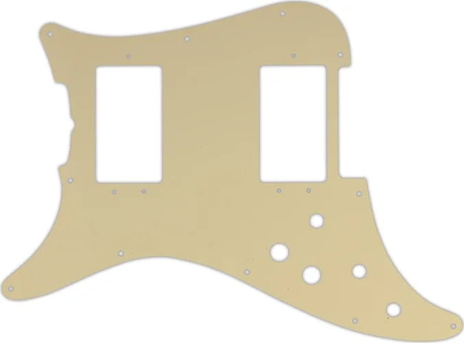WD Custom Pickguard For Left Hand Fender 1979-1982 Lead III #06 Cream