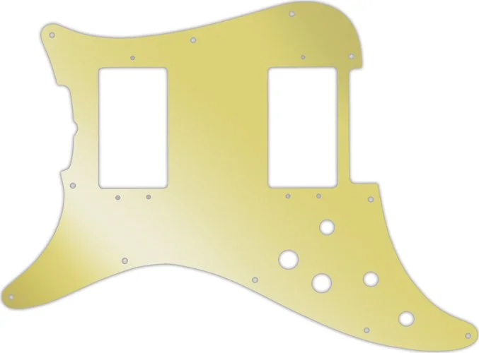WD Custom Pickguard For Left Hand Fender 1979-1982 Lead III #10GD Gold Mirror