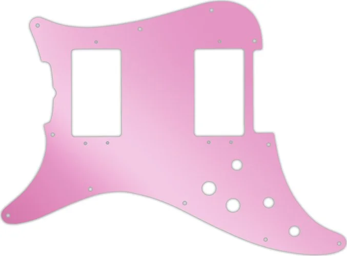 WD Custom Pickguard For Left Hand Fender 1979-1982 Lead III #10P Pink Mirror