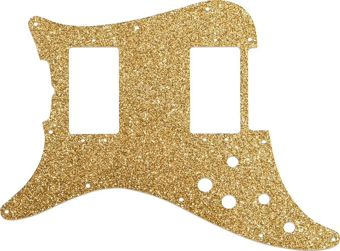 WD Custom Pickguard For Left Hand Fender 1979-1982 Lead III #60RGS Rose Gold Sparkle 