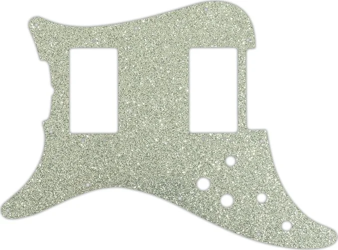 WD Custom Pickguard For Left Hand Fender 1979-1982 Lead III #60SS Silver Sparkle 