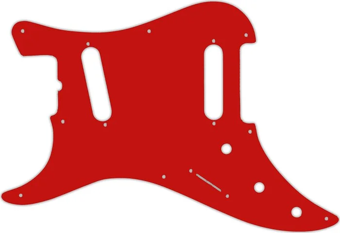 WD Custom Pickguard For Left Hand Fender 1981-1983 Original Bullet#07S Red Solid