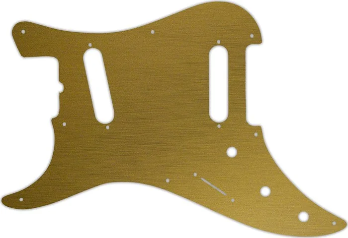WD Custom Pickguard For Left Hand Fender 1981-1983 Original Bullet#14 Simulated Brushed Gold/Black PVC