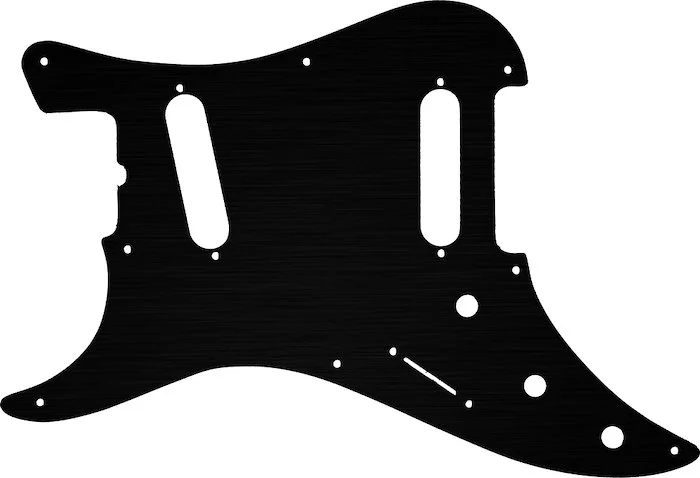 WD Custom Pickguard For Left Hand Fender 1981-1983 Original Bullet#27T Simulated Black Anodized Thin