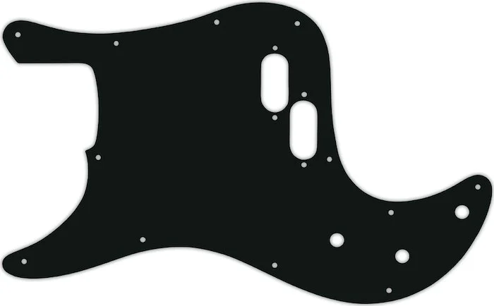 WD Custom Pickguard For Left Hand Fender 1981-1985 Bullet Bass #01A Black Acrylic