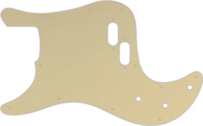 WD Custom Pickguard For Left Hand Fender 1981-1985 Bullet Bass #06B Cream/Black/Cream