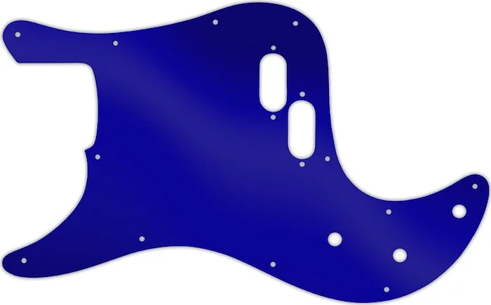 WD Custom Pickguard For Left Hand Fender 1981-1985 Bullet Bass #10DBU Dark Blue Mirror