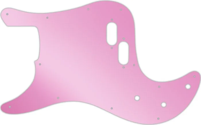 WD Custom Pickguard For Left Hand Fender 1981-1985 Bullet Bass #10P Pink Mirror