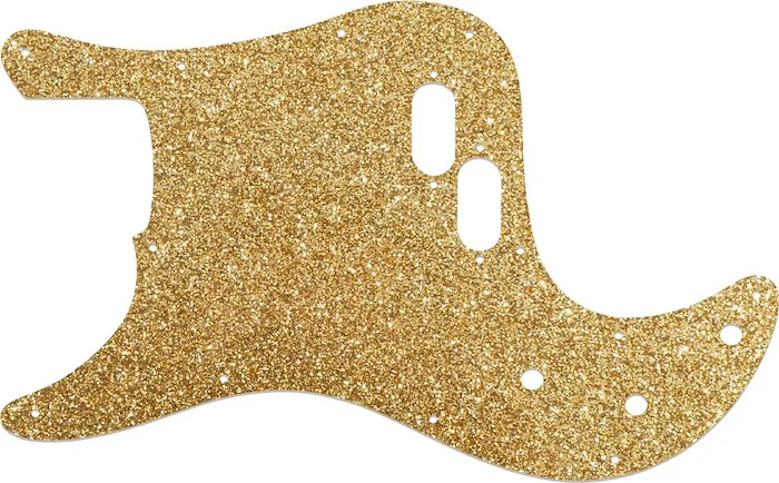 WD Custom Pickguard For Left Hand Fender 1981-1985 Bullet Bass #60RGS Rose Gold Sparkle 