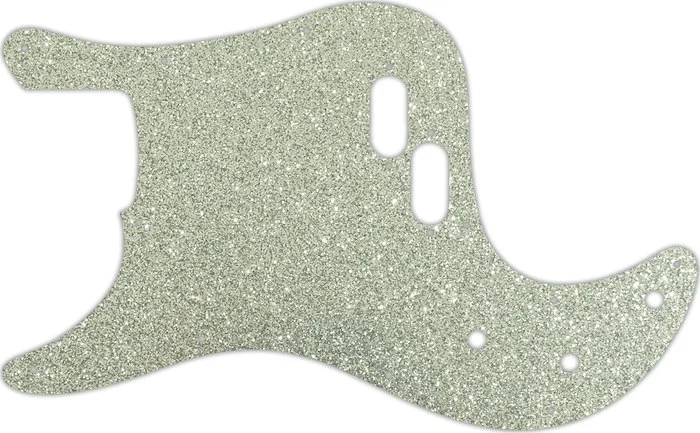 WD Custom Pickguard For Left Hand Fender 1981-1985 Bullet Bass #60SS Silver Sparkle 