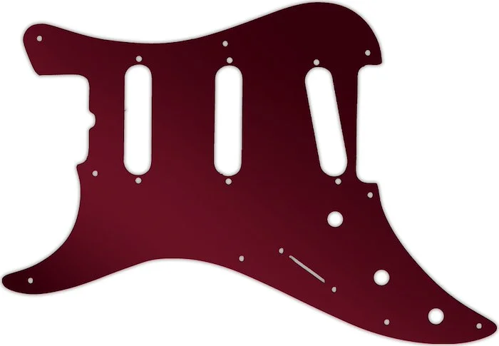 WD Custom Pickguard For Left Hand Fender 1983 Bullet S-3 #10R Red Mirror