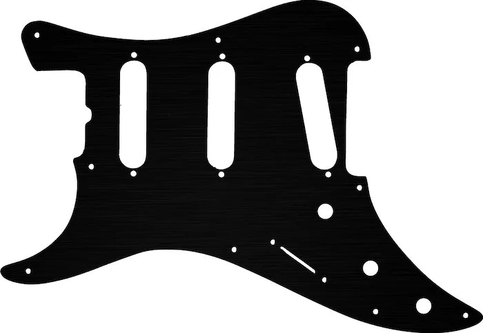 WD Custom Pickguard For Left Hand Fender 1983 Bullet S-3 #27 Simulated Black Anodized