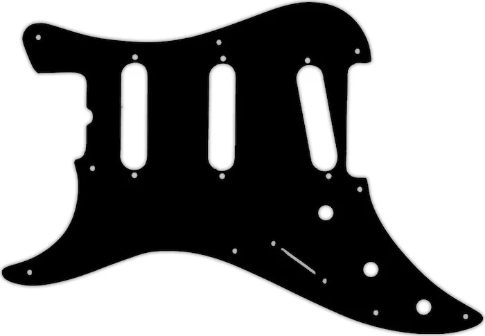 WD Custom Pickguard For Left Hand Fender 1983 Bullet S-3 #29 Matte Black