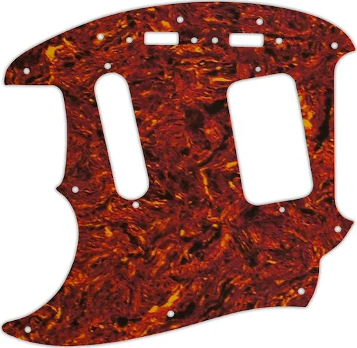WD Custom Pickguard For Left Hand Fender 1990's Jag-Stang #05P Tortoise Shell/Parchment