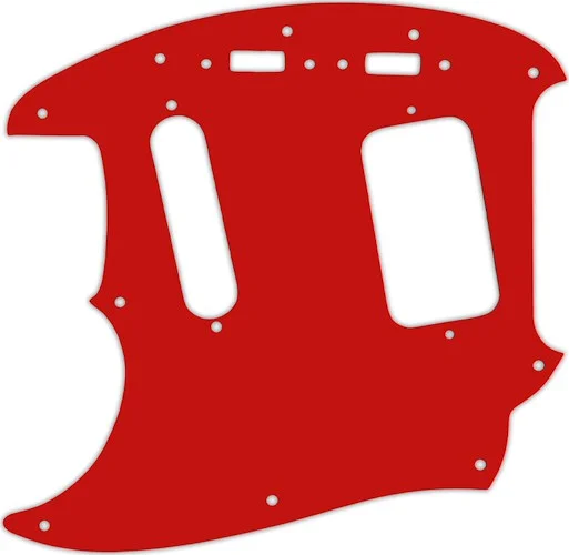 WD Custom Pickguard For Left Hand Fender 1990's Jag-Stang #07 Red/White/Red