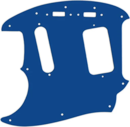 WD Custom Pickguard For Left Hand Fender 1990's Jag-Stang #08 Blue/White/Blue