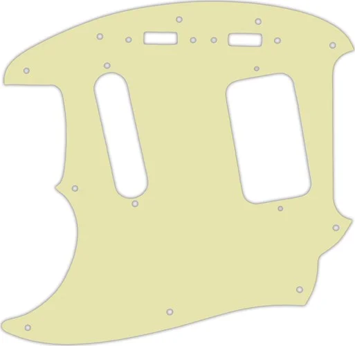 WD Custom Pickguard For Left Hand Fender 1990's Jag-Stang #34 Mint Green 3 Ply