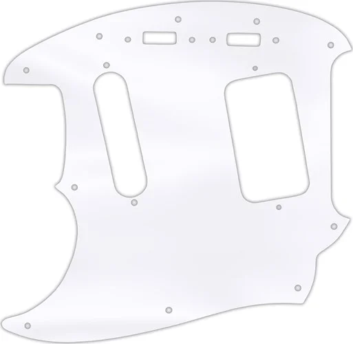 WD Custom Pickguard For Left Hand Fender 1990's Jag-Stang #45 Clear Acrylic