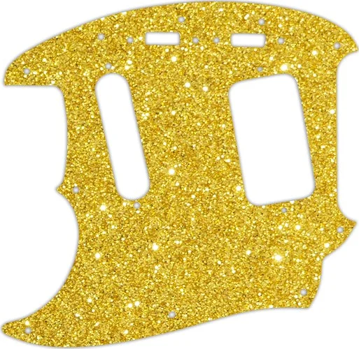 WD Custom Pickguard For Left Hand Fender 1990's Jag-Stang #60GS Gold Sparkle 