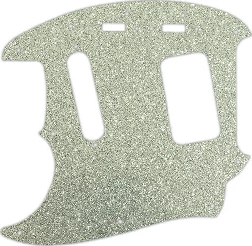 WD Custom Pickguard For Left Hand Fender 1990's Jag-Stang #60SS Silver Sparkle 