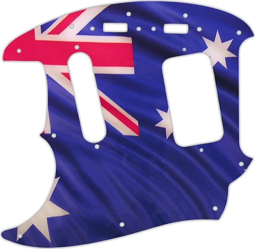 WD Custom Pickguard For Left Hand Fender 1990's Jag-Stang #G13 Aussie Flag Graphic