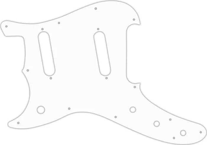 WD Custom Pickguard For Left Hand Fender 1993-1996 Duo-Sonic Reissue #02 White