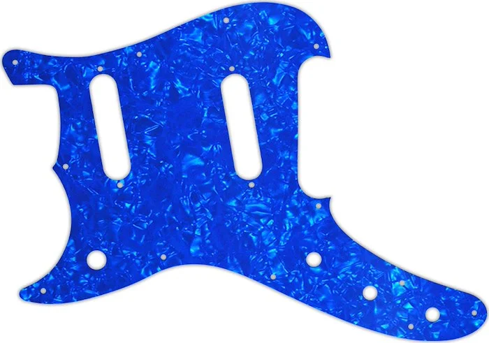 WD Custom Pickguard For Left Hand Fender 1993-1996 Duo-Sonic Reissue #28BU Blue Pearl/White/Black/White