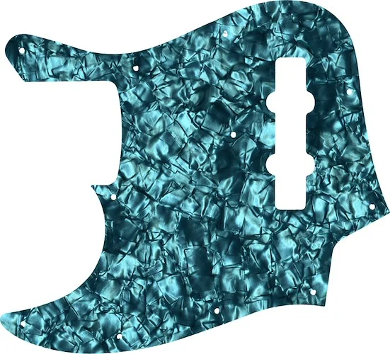 WD Custom Pickguard For Left Hand Fender 1998-2009 Made In Japan Geddy Lee Limited Edition Jazz Bass #28AQ Aqua Pearl/Black/White/Black