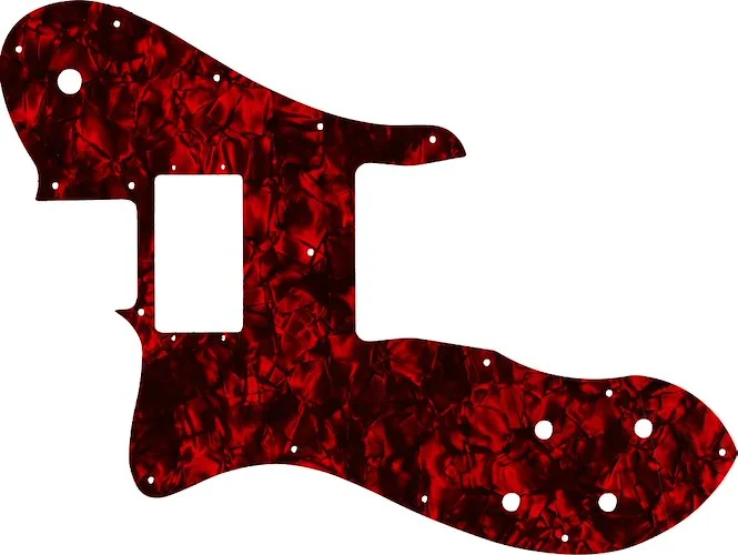 WD Custom Pickguard For Left Hand Fender 1999-Present Made In Mexico Or 2012-2013 American Vintage '72 Telecaster Custom #28DRP Dark Red Pearl/Black/White/Black