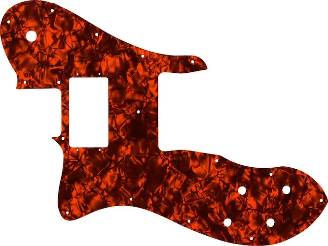 WD Custom Pickguard For Left Hand Fender 1999-Present Made In Mexico Or 2012-2013 American Vintage '72 Telecaster Custom #28OP Orange Pearl/Black/White/Black