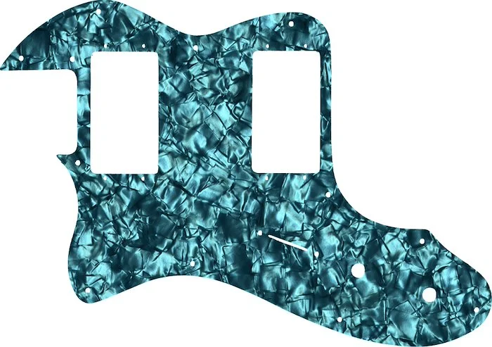 WD Custom Pickguard For Left Hand Fender 1999-Present Made In Mexico Or 2012-2013 American Vintage '72 Telecaster Thinline #28AQ Aqua Pearl/Black/White/Black