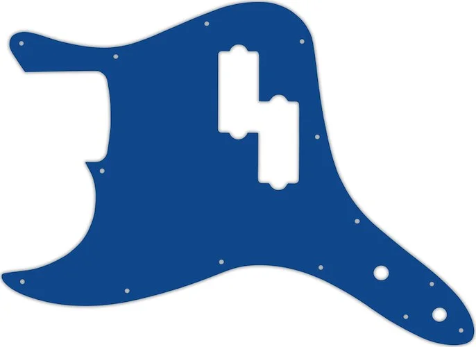 WD Custom Pickguard For Left Hand Fender 2002-2010 Mark Hoppus Signature Bass #08 Blue/White/Blue