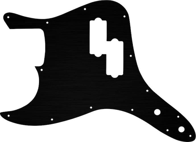 WD Custom Pickguard For Left Hand Fender 2002-2010 Mark Hoppus Signature Bass #27T Simulated Black Anodized Th