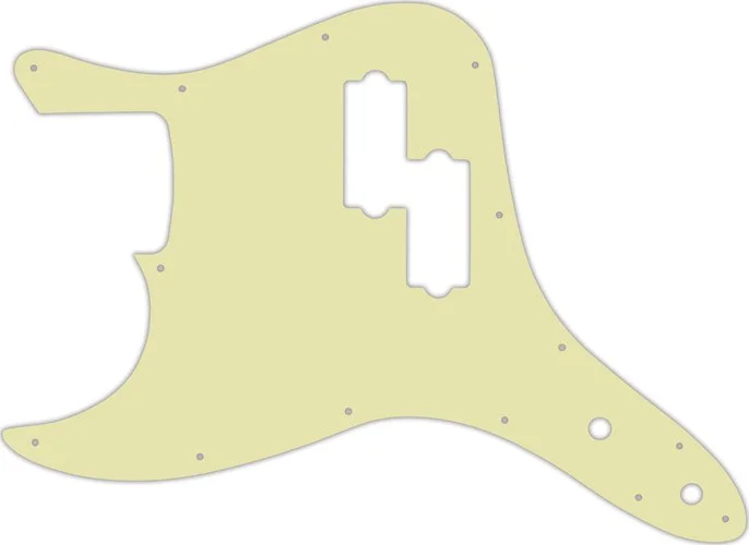 WD Custom Pickguard For Left Hand Fender 2002-2010 Mark Hoppus Signature Bass #34 Mint Green 3 Ply