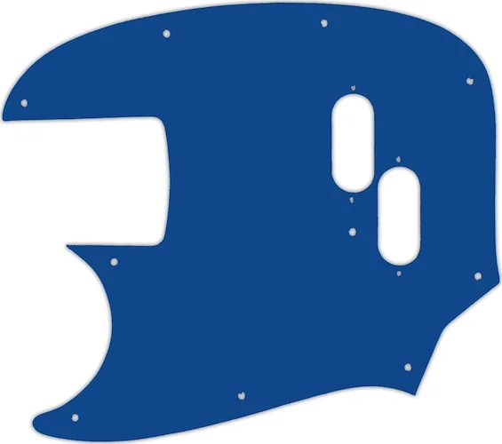 WD Custom Pickguard For Left Hand Fender 2002-Present Made In Japan Mustang Bass Reissue #08 Blue/White/Blue