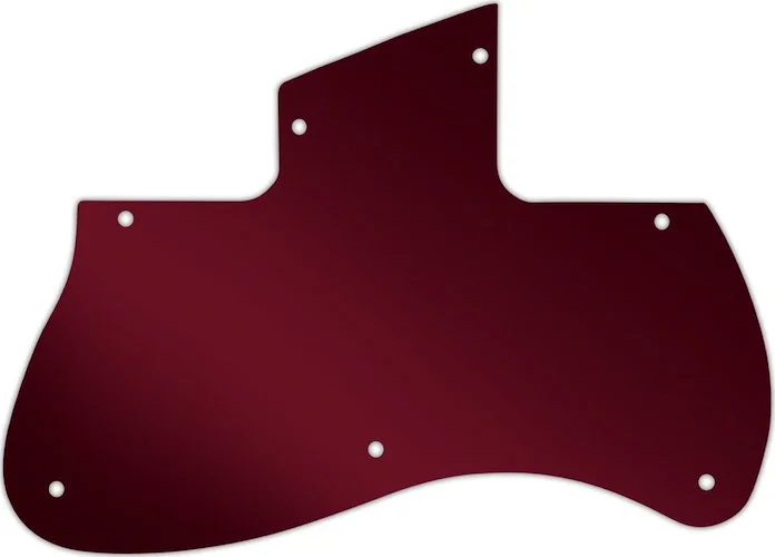 WD Custom Pickguard For Left Hand Fender 2002 Toronado #10R Red Mirror