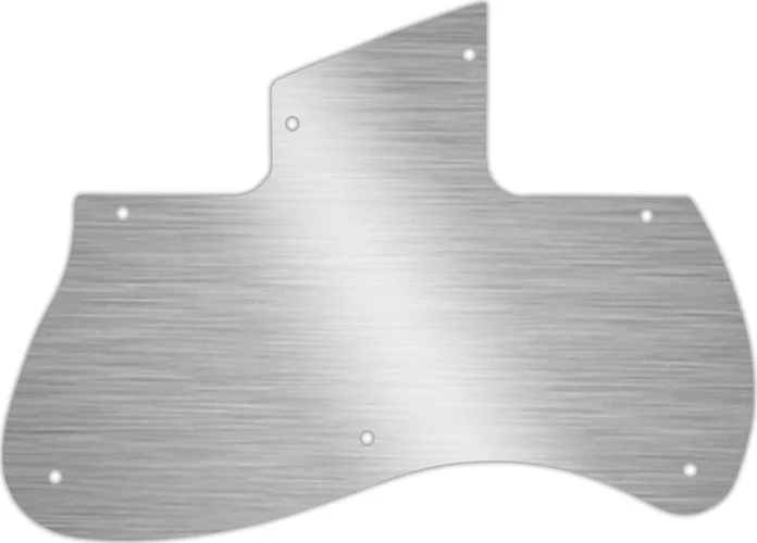 WD Custom Pickguard For Left Hand Fender 2002 Toronado #13 Simulated Brushed Silver/Black PVC