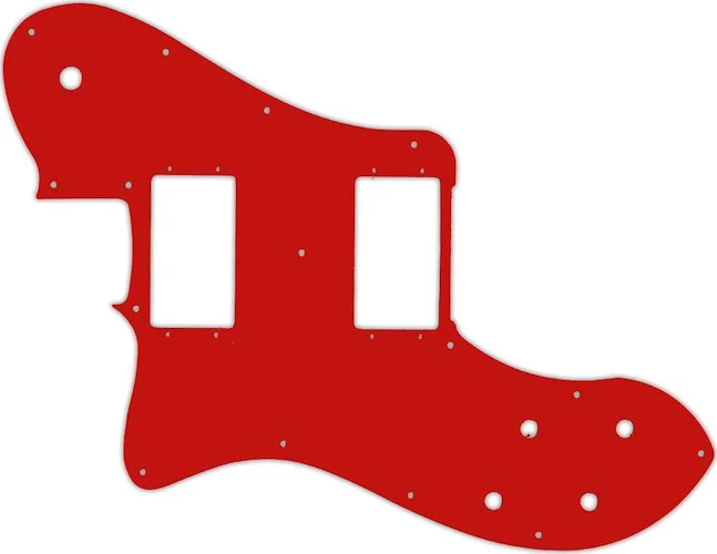 WD Custom Pickguard For Left Hand Fender 2004-Present Made In Mexico '72 Telecaster Deluxe #07 Red/White/Red