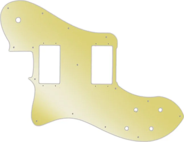 WD Custom Pickguard For Left Hand Fender 2004-Present Made In Mexico '72 Telecaster Deluxe #10GD Gold Mirror