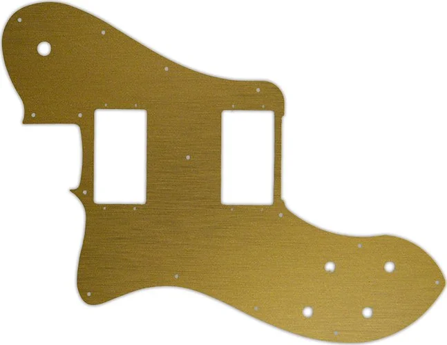 WD Custom Pickguard For Left Hand Fender 2004-Present Made In Mexico '72 Telecaster Deluxe #14 Simulated Brush