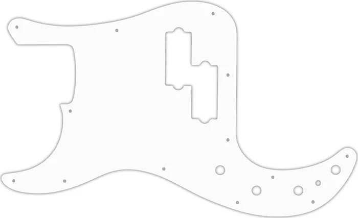 WD Custom Pickguard For Left Hand Fender 2005-Present Made In Mexico Deluxe Active Special Precision Bass #04 
