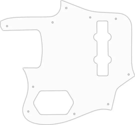 WD Custom Pickguard For Left Hand Fender 2006-2009 Made In Japan Deluxe Jaguar Bass #04 White/Black/White