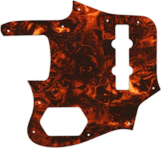 WD Custom Pickguard For Left Hand Fender 2006-2009 Made In Japan Deluxe Jaguar Bass #05F Faux Tortiose