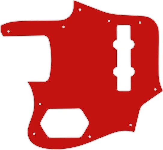 WD Custom Pickguard For Left Hand Fender 2006-2009 Made In Japan Deluxe Jaguar Bass #07 Red/White/Red