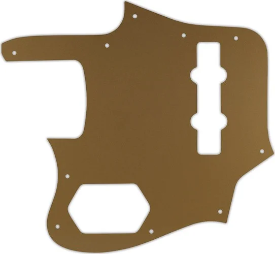 WD Custom Pickguard For Left Hand Fender 2006-2009 Made In Japan Deluxe Jaguar Bass #59 Gold/Clear/Gold