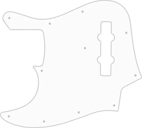 WD Custom Pickguard For Left Hand Fender 2010-2012 Made In Japan Geddy Lee Limited Edition Jazz Bass #02 White