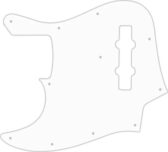 WD Custom Pickguard For Left Hand Fender 2010-2012 Made In Japan Geddy Lee Limited Edition Jazz Bass #02T Whit