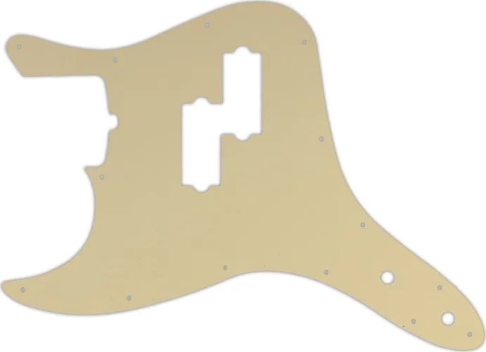 WD Custom Pickguard For Left Hand Fender 2011-Present Reverse Pickup Mark Hoppus Signature Bass #06 Cream