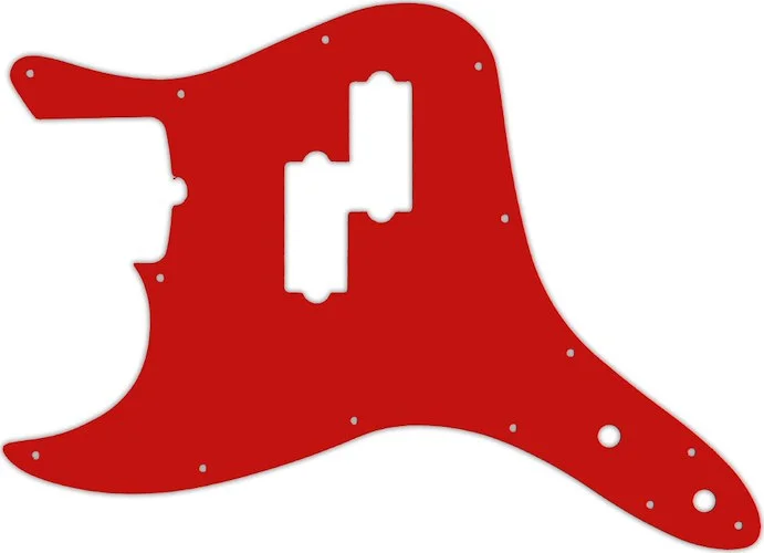 WD Custom Pickguard For Left Hand Fender 2011-Present Reverse Pickup Mark Hoppus Signature Bass #07 Red/White/