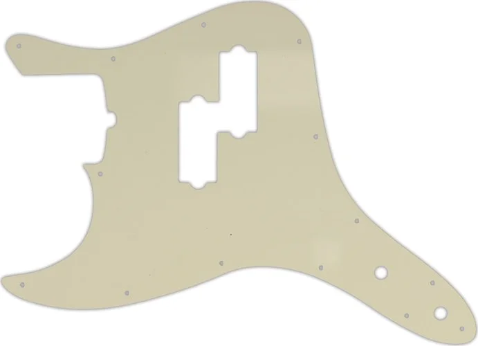 WD Custom Pickguard For Left Hand Fender 2011-Present Reverse Pickup Mark Hoppus Signature Bass #55T Parchment